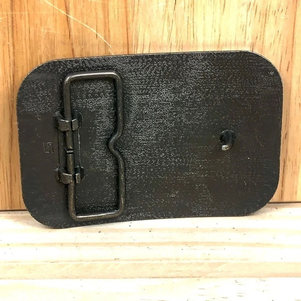 Vintage Reedrill Drilling Logo Texoma Belt‎ Buckle Industrial Brass Tone Metal